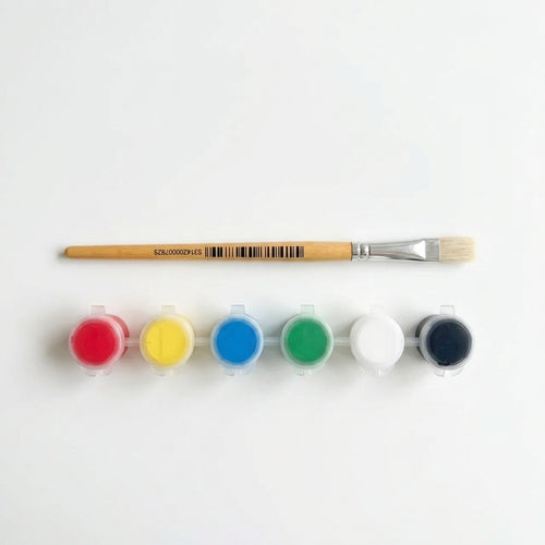 Paint Brush & Paint Pots